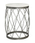 Фото #1 товара Round Accent Table with Marble Top