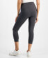 ფოტო #2 პროდუქტის Women's High Rise Cropped Pull-On Leggings, Created for Macy's