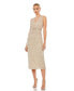 Women's Sequined Sleeveless V-Neck Midi Sheath Dress