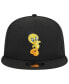 Men's Black Looney Tunes Tweety Trucker 9FIFTY Snapback Hat