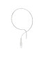 ფოტო #1 პროდუქტის Women's Silver Bling Drop Necklace