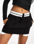 Фото #1 товара The Couture Club fold mini skirt in black