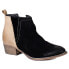 Фото #2 товара Diba True Stop By Round Toe Pull On Booties Womens Black Casual Boots 54620-972