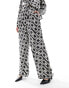 Фото #4 товара Y.A.S satin trouser co-ord in mono print