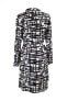 Фото #3 товара Платье женское INC International Concepts High-Low в полоску черно-белое размер XS