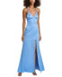 Liv Foster Satin Mermaid Gown Women's