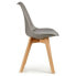 Фото #2 товара Обеденный стул Серый Светло-коричневый Деревянный Пластик (48 x 43 x 82 cm)