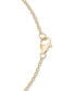 Фото #5 товара Macy's onyx Tree & Flower Reversible 18" Pendant Necklace in 14k Gold-Plated Sterling Silver