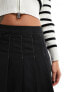 Фото #7 товара Pieces pleated mini skirt with contrast stich in black