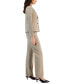 Women's Framed Twill Two-Button Pantsuit, Regular and Petite Sizes