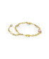 Фото #4 товара Octagon Cut, Pink, Gold-Tone Imber Bracelet