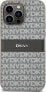 DKNY DKNY DKHCP14LPRTHSLE iPhone 14 Pro 6.1" beżowy/beige hardcase Leather Mono Stripe & Metal Logo