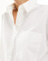 Something New X Chloe Frater ultimate wide sleeve layering shirt in white Schneeweiß, XL - фото #3