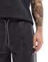 ONLY & SONS sweat short co-ord in washed black