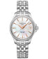 ფოტო #1 პროდუქტის Women's Swiss DS Action Diamond Accent Stainless Steel Bracelet Watch 34mm