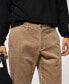 Фото #6 товара Men's Corduroy Slim-Fit Drawstring Pants