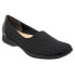 Фото #2 товара Trotters Jake T1464-013 Womens Black Wide Leather Slip On Loafer Flats Shoes 6