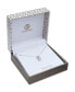 ფოტო #2 პროდუქტის Cubic Zirconia Initial Pendant Necklace in Sterling Silver