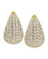 Фото #1 товара Cubic Zirconia Pave Teardrop Earrings