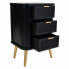 Nightstand Alexandra House Living Black Golden 35 x 72 x 50 cm