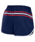 Women's Navy New England Patriots Hem Shorts