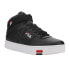 Фото #2 товара Fila V10 Lux High Top Mens Black Sneakers Casual Shoes 1CM00881-014