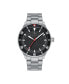 Men Deacon Stainless Steel Watch - Silver/Black, 43mm