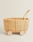 Фото #3 товара Rattan trolley with wheels