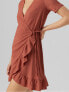 Фото #4 товара Платье повседневное Vero Moda VMHAYA Regular Fit 10265446 Марсала