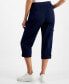 ფოტო #2 პროდუქტის Petite Pull-On Mid-Rise Rolled Cuff Capri Pants, Created for Macy's