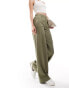 Фото #3 товара ASOS DESIGN Tall relaxed dad trouser with 5 pocket detail in khaki