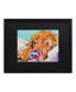 Фото #1 товара Pat Saunders-White Snoozer King Matted Framed Art - 15" x 20"