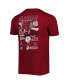 Фото #2 товара Men's Crimson Alabama Crimson Tide Vintage-Inspired Through the Years 2-Hit T-shirt