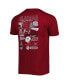 Men's Crimson Alabama Crimson Tide Vintage-Inspired Through the Years 2-Hit T-shirt