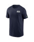 Фото #3 товара Men's College Navy Seattle Seahawks Blitz Essential T-shirt