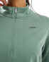 Puma Training Evolve 1/4 zip sweatshirt in light green