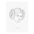 Wandbild Star Wars Force Faces Leia