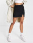 Фото #2 товара JDY exclusive notch front mini skirt in black
