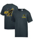 Фото #1 товара Men's Charcoal Distressed Iowa Hawkeyes Vintage-Like Logo T-shirt