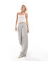 Фото #5 товара ASOS DESIGN Tall casual wide leg pull on trouser in grey