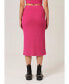 Фото #3 товара Women's Mid-Rise Knitted Midi Skirt of Premium Stretchy Fabric