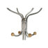 Hat stand DKD Home Decor Silver Steel Rubber wood (45 x 42 x 180 cm)