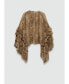 ფოტო #1 პროდუქტის Women's Snake Print Ruffle Blouse