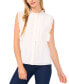 Women's Pleat-Detail Pintuck Cap-Sleeve Blouse