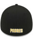 Men's Black San Diego Padres Logo 39THIRTY Flex Hat