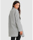 Фото #2 товара Women Ex Boyfriend Wool Blend Oversized Jacket