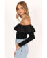 ფოტო #3 პროდუქტის Womens Cloe Off Shoulder Top