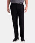 Фото #4 товара Haggar Men Premium No Iron Khaki Flat Pant Classic Fit Black 42Wx29L