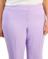 Фото #4 товара Plus Size Straight-Leg Pants