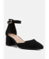 Фото #3 товара kody suede ankle strap block heel sandals